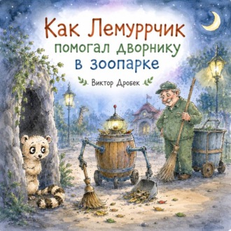 Обложка книги «Как Лемуррчик помогал дворнику в зоопарке»