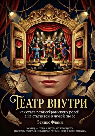 Обложка книги «Театр внутри: Как стать режиссёром своих ролей, а не статистом в чужой пьесе»