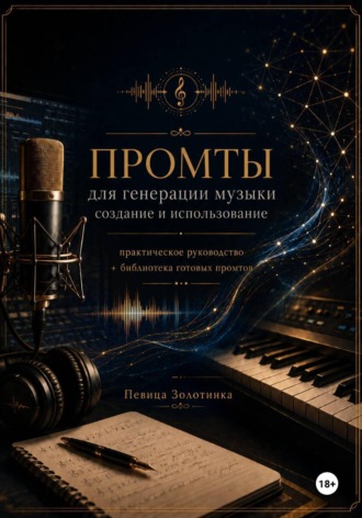 Обложка книги «Промты для генерации музыки: создание и использование»