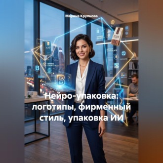Обложка книги «Нейро-упаковка: логотипы, фирменный стиль, упаковка ИИ»