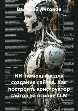 Обложка книги «ИИ-помощник для создания сайтов. Как построить конструктор сайтов на основе LLM»