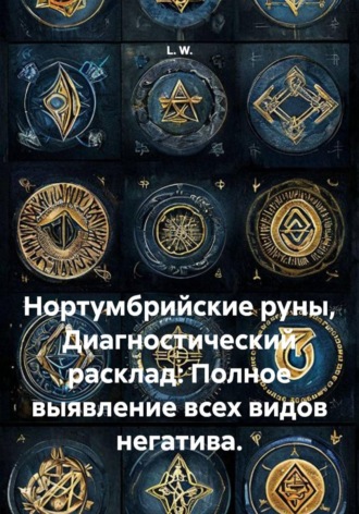 Обложка книги «Нортумбрийские руны. Диагностический расклад: полное выявление всех видов негатива»