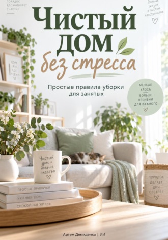 Обложка книги «Чистый дом без стресса: Простые правила уборки для занятых»
