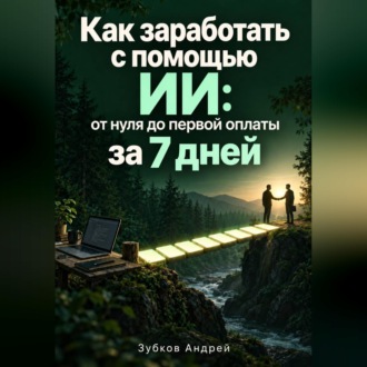 Обложка книги «Как заработать с помощью ИИ: от нуля до первой оплаты за 7 дней»