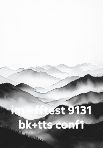 Обложка книги «im - fftest 9131 bk+tts conf1»