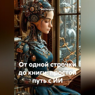 Обложка книги «От одной строчки до книги: простой путь с ИИ»