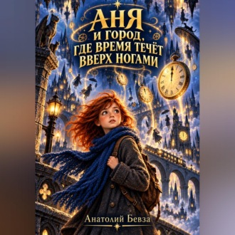 Обложка книги «Аня и город, где время течёт вверх ногами.»