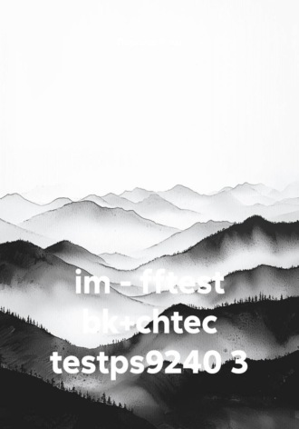 Обложка книги «im - fftest bk+chtec testps9240 3»
