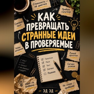 Обложка книги «Как превращать странные идеи в проверяемые»