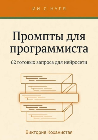 Обложка книги «Работа с Claude - 62 готовых промта для программиста»