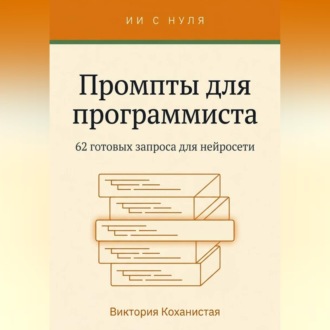 Обложка книги «Работа с Claude - 62 готовых промта для программиста»