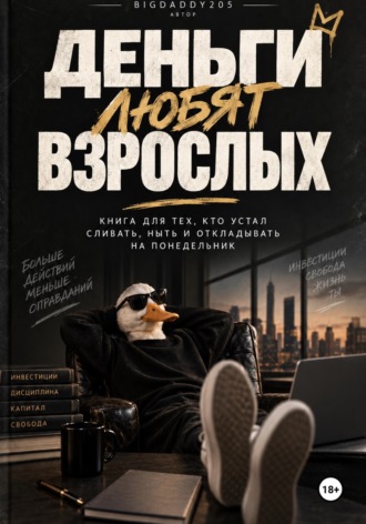 Обложка книги «Деньги любят взрослых. Книга для тех, кто устал сливать, ныть и откладывать на понедельник»