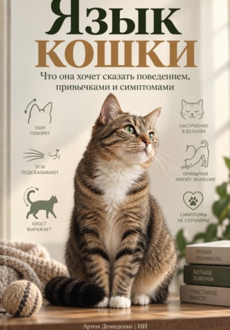 Обложка книги «Язык кошки: Что она хочет сказать поведением, привычками и симптомами»
