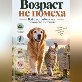 Обложка книги «Возраст не помеха: Всё о потребностях пожилого питомца»