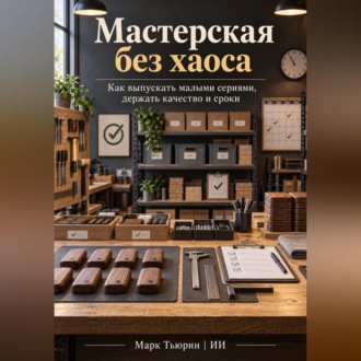 Обложка книги «Мастерская без хаоса: Как выпускать малыми сериями, держать качество и сроки»