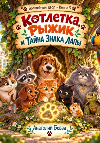 Обложка книги «Котлетка, Рыжик и тайна знака лапы»