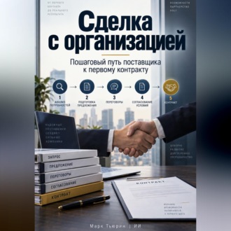Обложка книги «Сделка с организацией: Пошаговый путь поставщика к первому контракту»