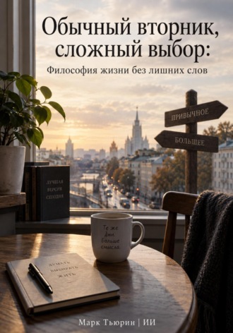 Обложка книги «Обычный вторник, сложный выбор: Философия жизни без лишних слов»