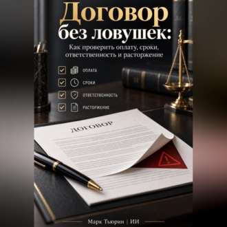 Обложка книги «Договор без ловушек: Как проверить оплату, сроки, ответственность и расторжение»