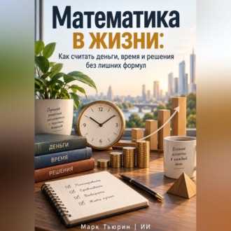 Обложка книги «Математика в жизни: Как считать деньги, время и решения без лишних формул»