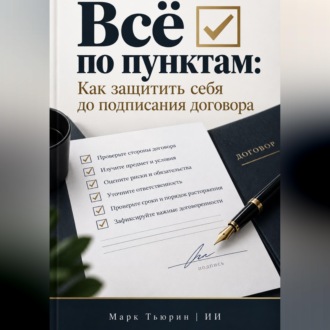 Обложка книги «Всё по пунктам: Как защитить себя до подписания договора»
