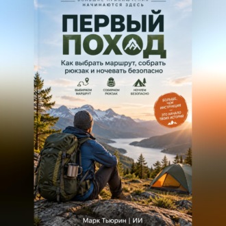 Обложка книги «Первый поход: Как выбрать маршрут, собрать рюкзак и ночевать безопасно»