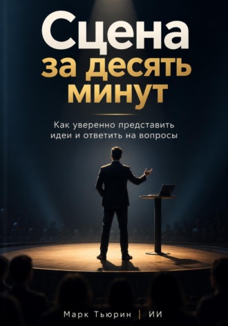 Обложка книги «Сцена за десять минут: Как уверенно представить идеи и ответить на вопросы»