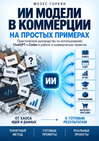 Обложка книги «ИИ модели в коммерции, на простых примерах»