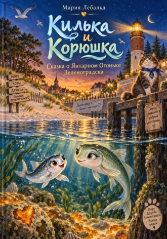 Обложка книги «Килька и Корюшка. Сказка о янтарном огоньке Зеленоградска»
