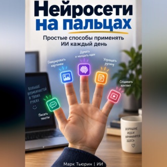 Обложка книги «Нейросети на пальцах: Простые способы применять ИИ каждый день»