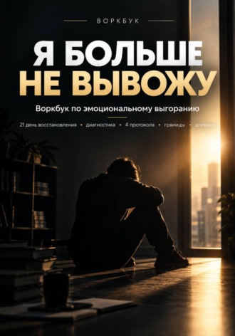 Обложка книги «Я больше не вывожу. Воркбук по эмоциональному выгоранию: 21 день восстановления, диагностика, 4 протокола, границы и дневник»