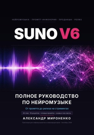 Обложка книги «SUNO V6. Полное руководство по нейромузыке»