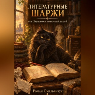 Обложка книги «Литературные шаржи, или Зарисовки кошачьей лапой»