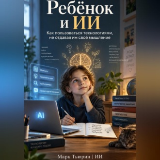 Обложка книги «Ребёнок и ИИ: Как пользоваться технологиями, не отдавая им своё мышление»