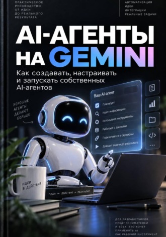 Обложка книги «AI-АГЕНТЫ НА GEMINI. Как создавать, настраивать и запускать собственных AI-агентов»