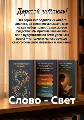 Обложка книги «Слово - Свет»