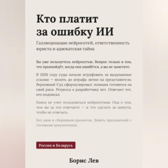Обложка книги «Кто платит за ошибку ИИ»