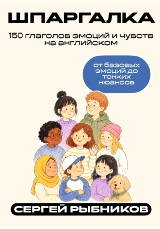 Обложка книги «150 глаголов эмоций и чувств на английском: от базовых эмоций до тонких нюансов. Шпаргалка»