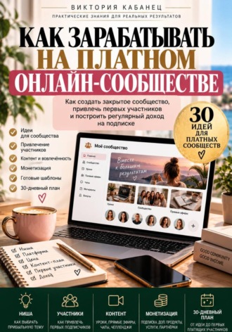 Обложка книги «Как зарабатывать на платном онлайн-сообществе»