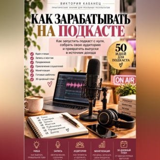 Обложка книги «Как зарабатывать на подкасте»