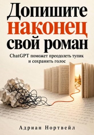 Обложка книги «Допишите наконец свой роман. ChatGPT поможет преодолеть тупик и сохранить голос»