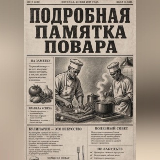 Обложка книги «Подробная памятка повара»