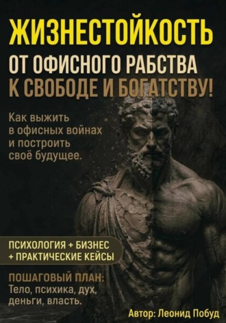 Обложка книги «Жизнестойкость: от офисного рабства к свободе и богатству!»