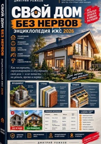 Обложка книги «Свой дом без нервов: Энциклопедия ИЖС 2026»