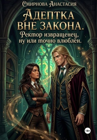 Обложка книги «Адептка вне закона: Ректор извращенец, ну или точно влюблён.»