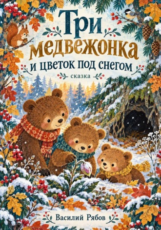 Обложка книги «Три медвежонка и цветок под снегом»