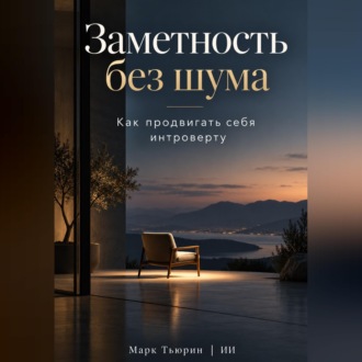 Обложка книги «Заметность без шума: Как продвигать себя интроверту»