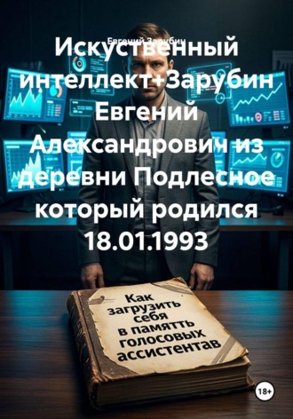 Обложка книги «Искуственный интеллект+Зарубин Евгений Александрович из деревни Подлесное который родился 18.01.1993»