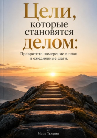 Обложка книги «Цели, которые становятся делом: Превратите намерение в план и ежедневные шаги»