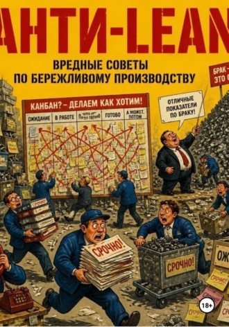 Обложка книги «Анти-Lean. Вредные советы по бережливому производству (Как превратить завод в филиал ада за 5 простых шагов)»